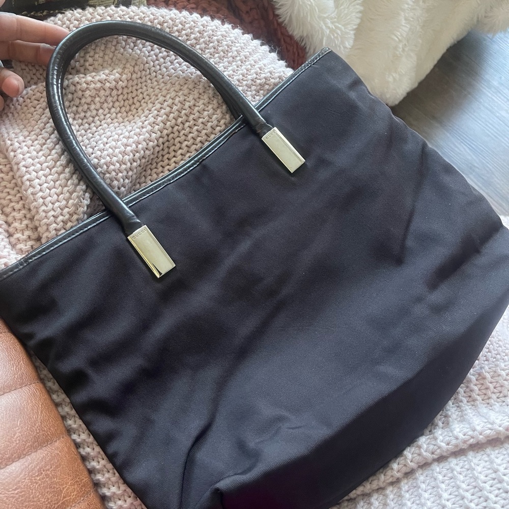 Vintage gucci nylon tote style bag